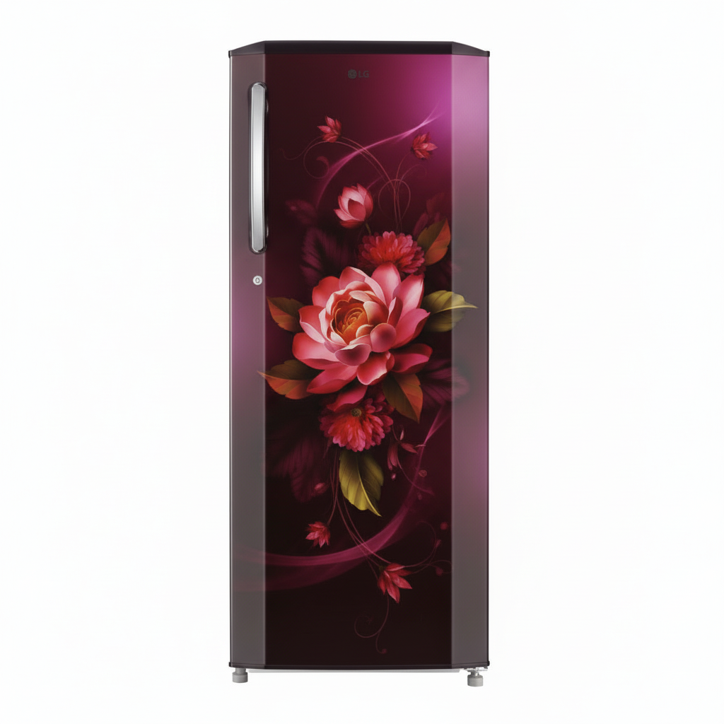 Red Water Lily Fridge